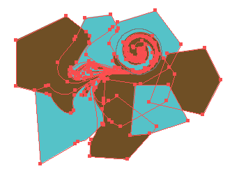 うねりツールは簡単にマーブル模様が作れる