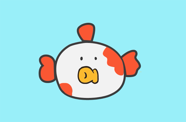 金魚の赤ちゃん　イラスト