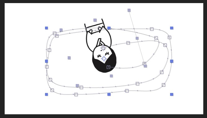 パスに沿って画像も向きを変える