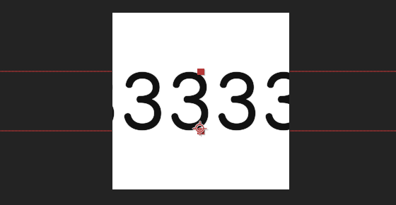 数字に小数点がついている