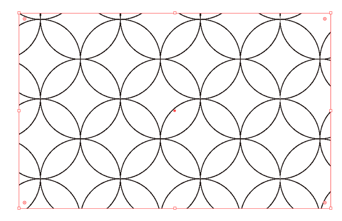 七宝つなぎパターンの完成