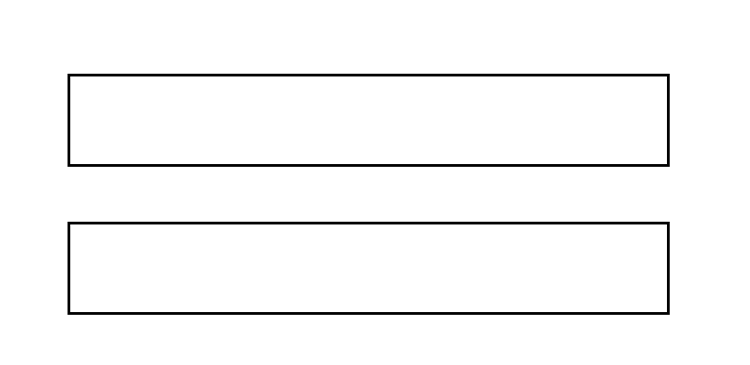 長方形ツールで四角を２つ作る