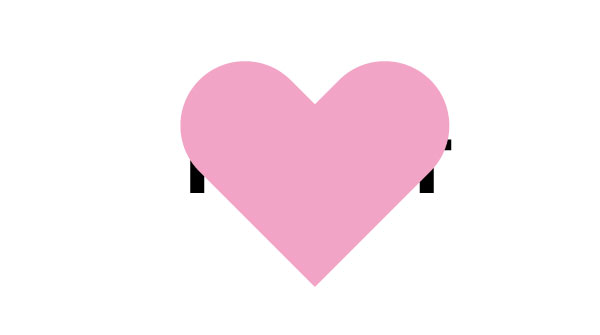 形作りたい図形を前面に配置する